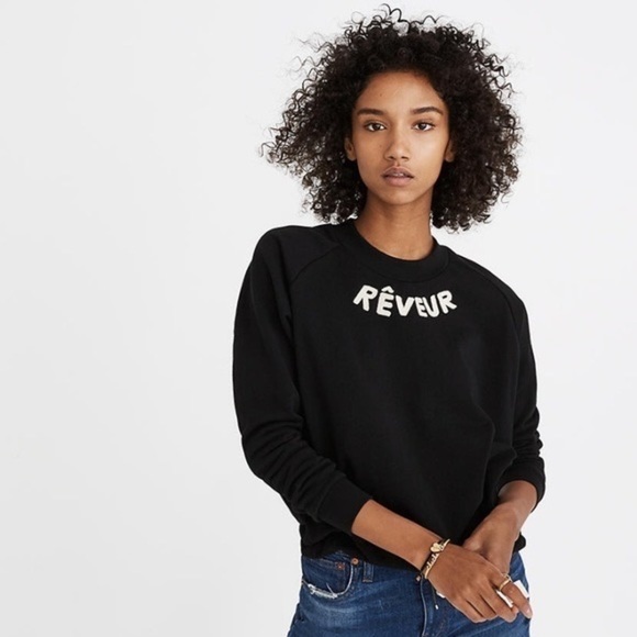 Madewell Reveur Drawstring Oversized Sweatshirt size XXS - Picture 2 of 13